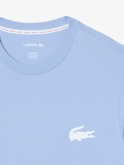 Albastru - Tricou Lacoste Lounge cu mânecă scurtă și imprimeu crocodil - Imaginea 6 din 7