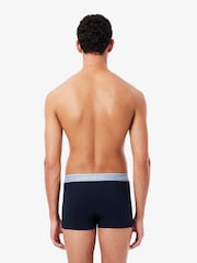 Lacoste Blue Cotton Stretch Trunks 3 Pack - Image 5 of 6