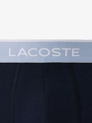 Lacoste Blue Cotton Stretch Trunks 3 Pack - Image 6 of 6