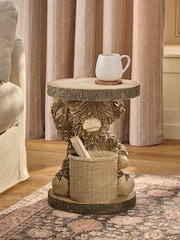 Natural Hamish Storage Resin Side Table - Image 1 of 5