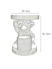 Natural Hamish Storage Resin Side Table - Image 3 of 5
