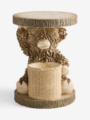 Natural Hamish Storage Resin Side Table - Image 4 of 5