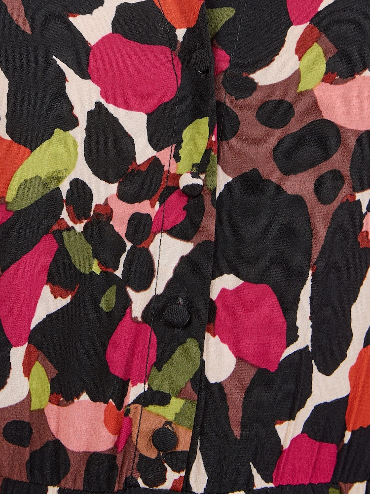 Love & Roses Multi Animal Drop Waist Midi Shirt Dress - Image 5 of 5 Love & Roses Multi Animal Drop Waist Midi Shirt Dress - Image 5 of 5