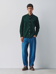 Green Regular Fit Oxford Long Sleeve Shirt - Image 2 of 11