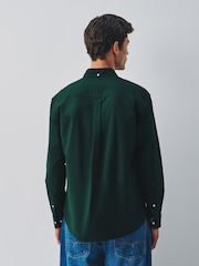 Green Regular Fit Oxford Long Sleeve Shirt - Image 3 of 11
