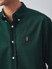 Green Regular Fit Oxford Long Sleeve Shirt - Image 5 of 11