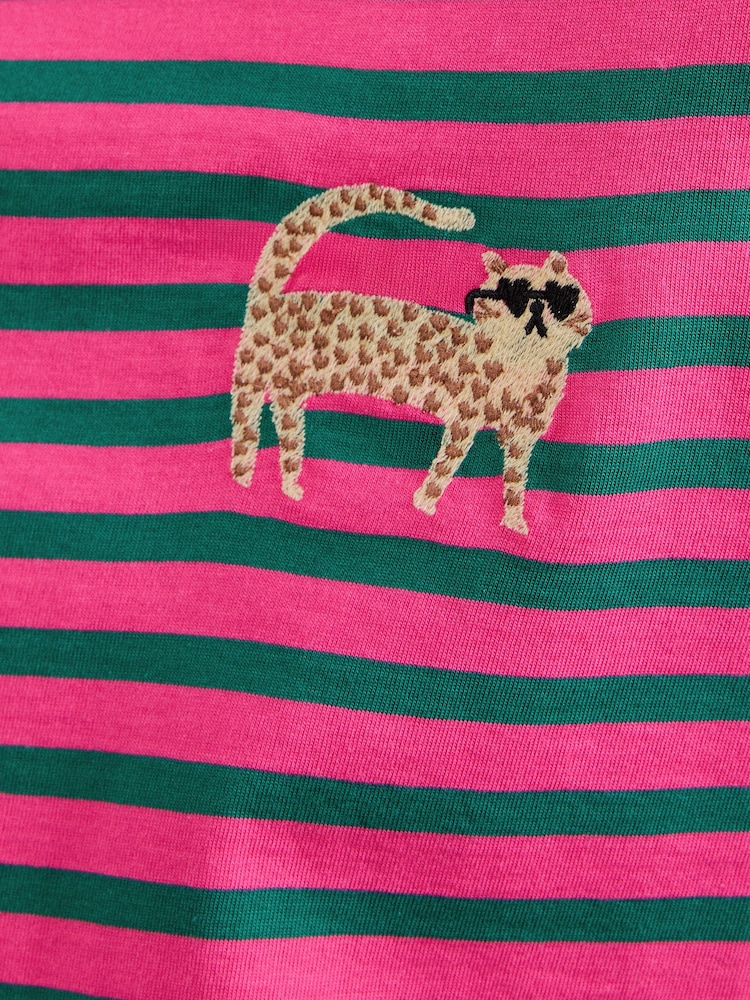 Love & Roses – Langarm-Oberteil mit Streifen - Bild 5 von 5