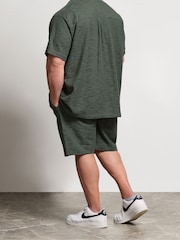 BadRhino Big & Tall Green Textured Shorts - Image 4 of 5