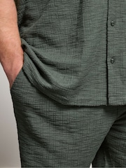 BadRhino Big & Tall Green Textured Shorts - Image 5 of 5