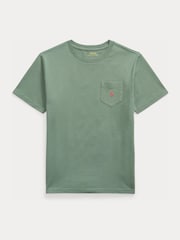 Polo Ralph Lauren Green Pocket Jersey Logo T-Shirt - Image 1 of 2