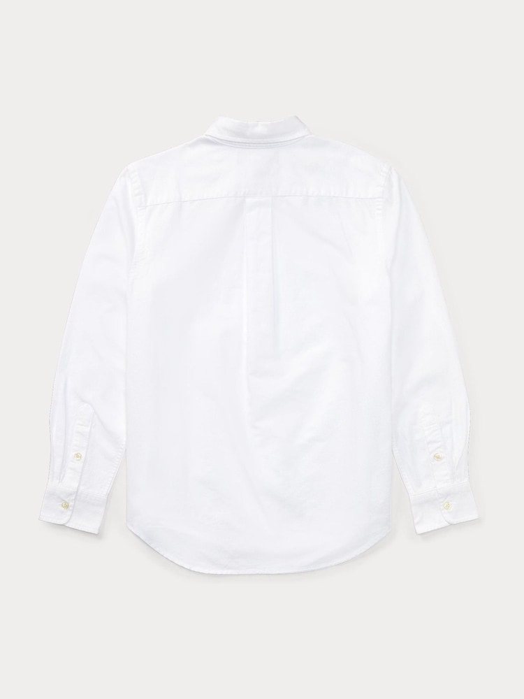 Polo Ralph Lauren White Iconic Pony Logo Oxford Shirt - Image 6 of 6 Polo Ralph Lauren White Iconic Pony Logo Oxford Shirt - Image 6 of 6