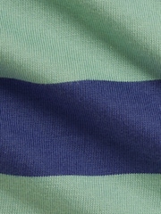 Polo Ralph Lauren Blue Block Stripe Rugby Shirt And Shorts Set - Image 3 of 3