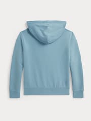 Polo Ralph Lauren Blue Double Knit Tech Zip Through Hoodie - Image 2 of 2
