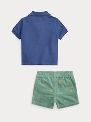 Polo Ralph Lauren Polo majice i set kratkih hlačica od velveta - Slika 2 od 4