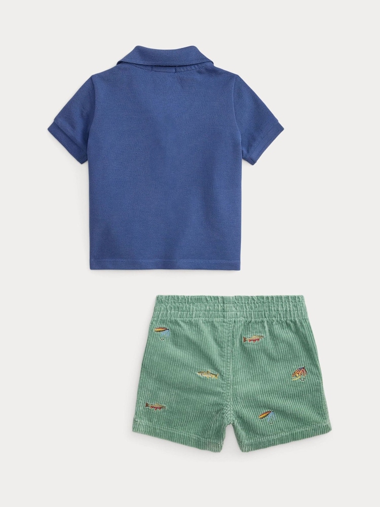 Polo Ralph Lauren Polo majice i set kratkih hlačica od velveta - Slika 2 od 4