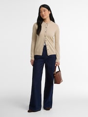 Barbour® Beige Pendle Knitted Cardigan - Image 2 of 5