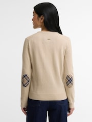 Barbour® Beige Pendle Knitted Cardigan - Image 3 of 5