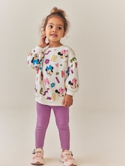 Minnie Mouse Purple Sweatshirt and Leggings Set (6mths-7yrs) - Image 4 of 4