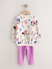 Minnie Mouse Purple Sweatshirt and Leggings Set (6mths-7yrs) - Image 7 of 9