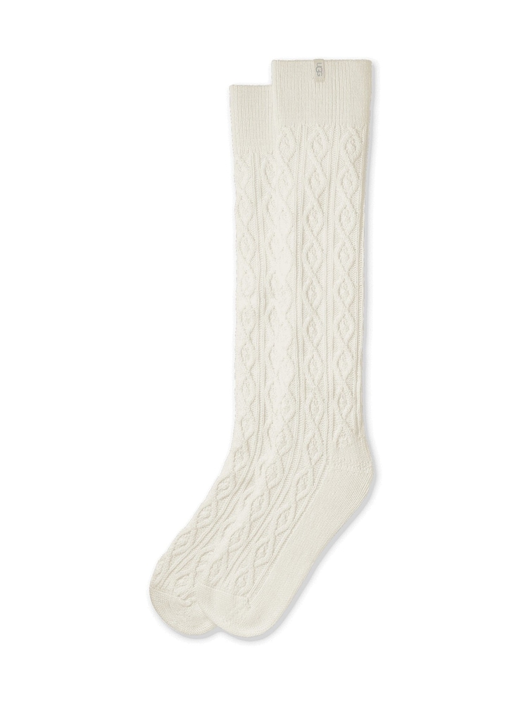 Chaussettes UGG Rensa hauteur genou en maille torsadée - Image 2 de 3
