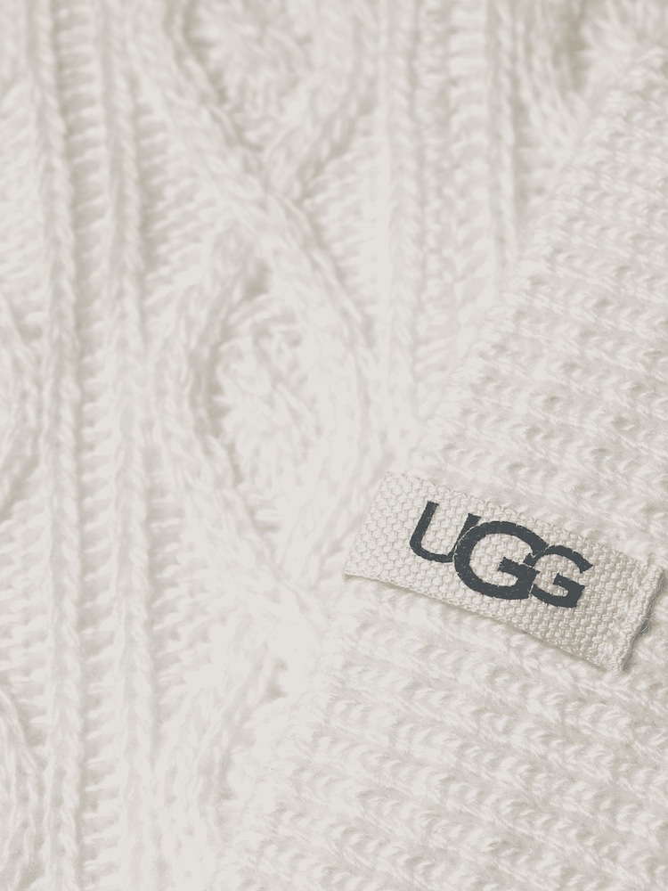 Chaussettes UGG Rensa hauteur genou en maille torsadée - Image 3 de 3