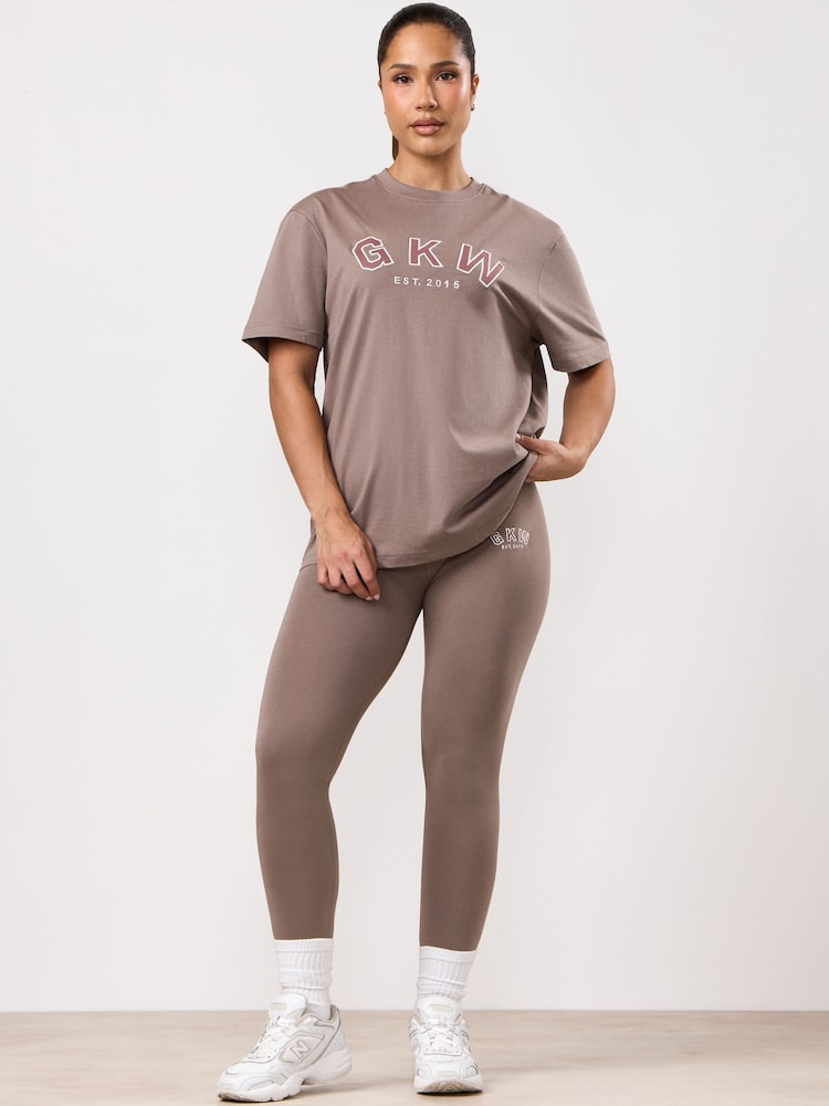 Gym King Grey Jersey Leggings - Image 1 of 4