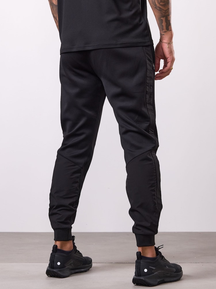 Gym King Black Core Plus Panel Joggers - Image 2 of 4 Gym King Black Core Plus Panel Joggers - Image 2 of 4