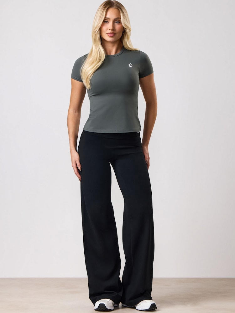 Gym King Black 365 Straight Leg Yoga Petite Leggings - Image 1 of 4 Gym King Black 365 Straight Leg Yoga Petite Leggings - Image 1 of 4