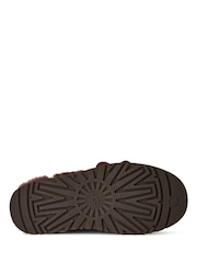 UGG Brown Disquette Heritage Slipper - Image 4 of 5