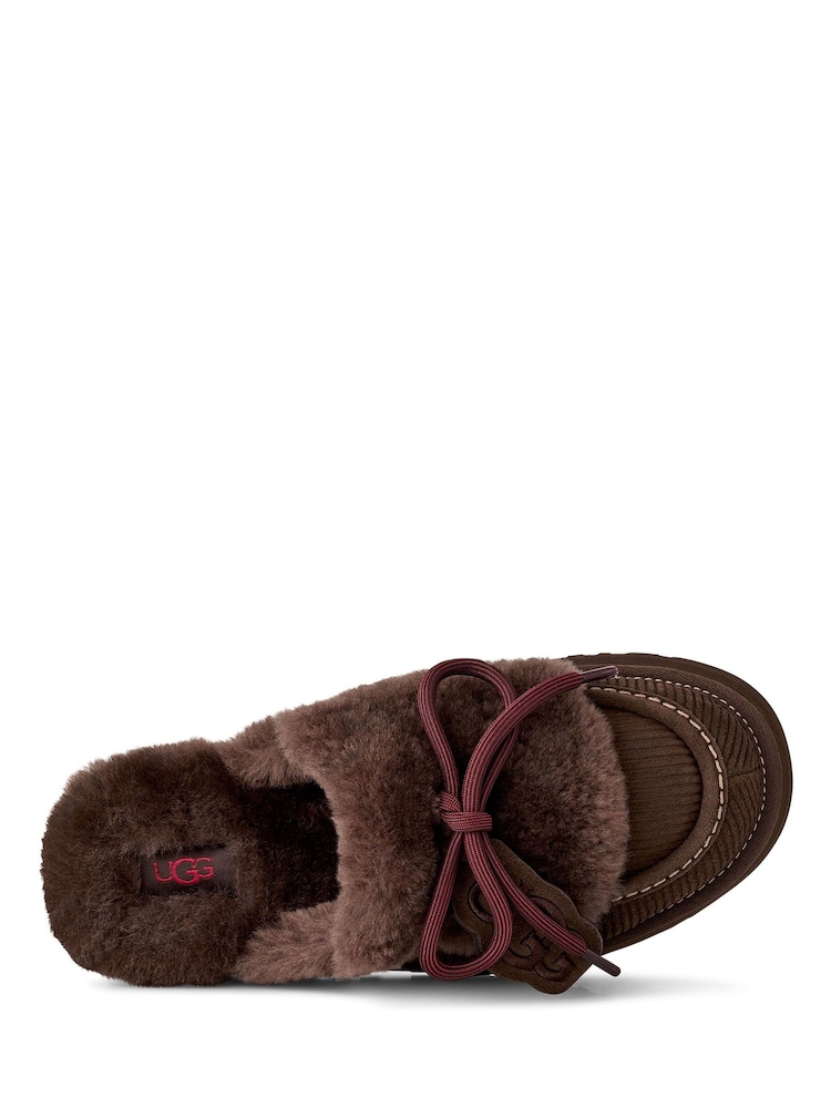 UGG Brown Disquette Heritage Slipper - Image 5 of 5 UGG Brown Disquette Heritage Slipper - Image 5 of 5