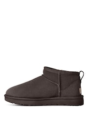 UGG Brown Classic Ultra Mini Boots - Image 2 of 6