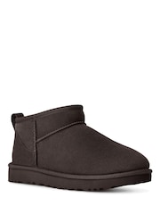 UGG Brown Classic Ultra Mini Boots - Image 3 of 6