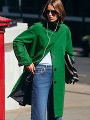 Green Check Dolly Trench Coat - Image 3 of 9