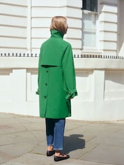 Green Check Dolly Trench Coat - Image 4 of 9