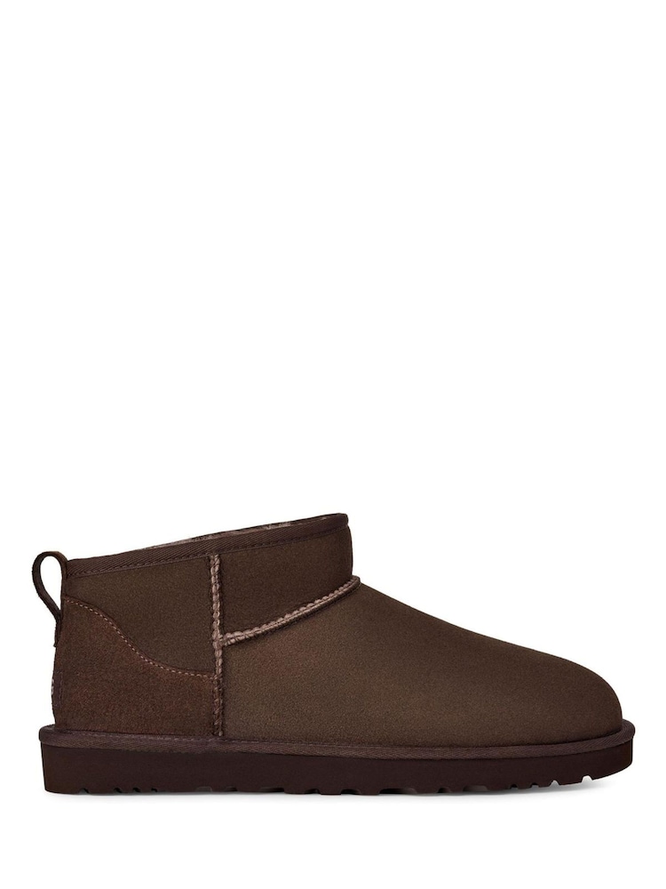 UGG Brown Classic Ultra Mini Boots - Image 1 of 6