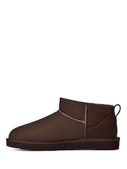 UGG Brown Classic Ultra Mini Boots - Image 2 of 6