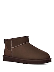UGG Brown Classic Ultra Mini Boots - Image 3 of 6