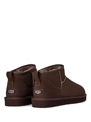 UGG Brown Classic Ultra Mini Boots - Image 4 of 6