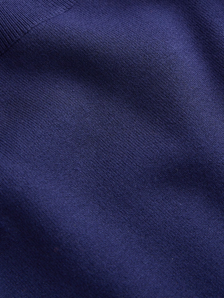 Boden Blue Tiana Tie Front Knitted Dress - Image 7 of 7