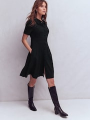 Boden Black Bridget Ponte Short Dress - Image 4 of 6