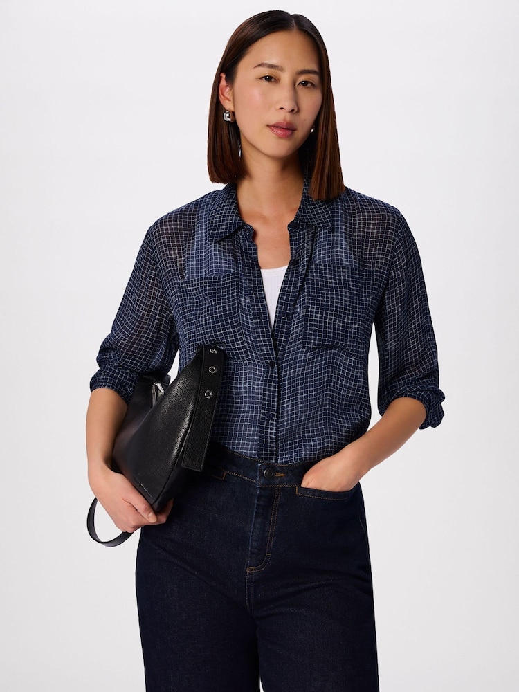 Whistles Grid Print transparente Hemd - Bild 4 von 4