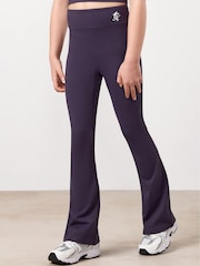 Gym King Purple Flared Leggings - Image 1 of 4