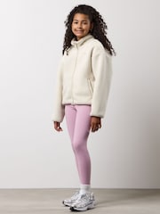 Gym King White Full Zip Borg Jacket - Image 4 of 4