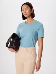 Whistles Blue Rosa Double Trim T-Shirt - Image 1 of 5