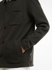 Barbour® Dark Green Bellham Knitted Cardigan - Image 4 of 4