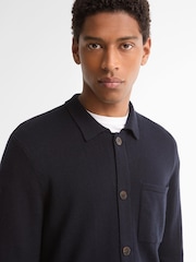Barbour® Navy Bellham Knitted Cardigan - Image 4 of 5