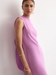 Mango Purple One Sleeve Dress - Image 3 of 6