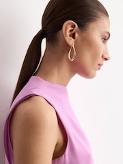 Mango Purple One Sleeve Dress - Image 4 of 6