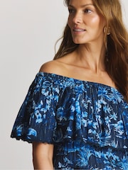 Figleaves Blue Lisbon Maxi Beach Dress - Image 3 of 4