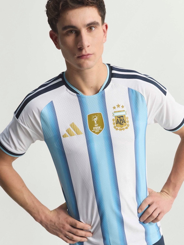 adidas White Argentina Home Authentic Jersey - Image 2 of 10 adidas White Argentina Home Authentic Jersey - Image 2 of 10